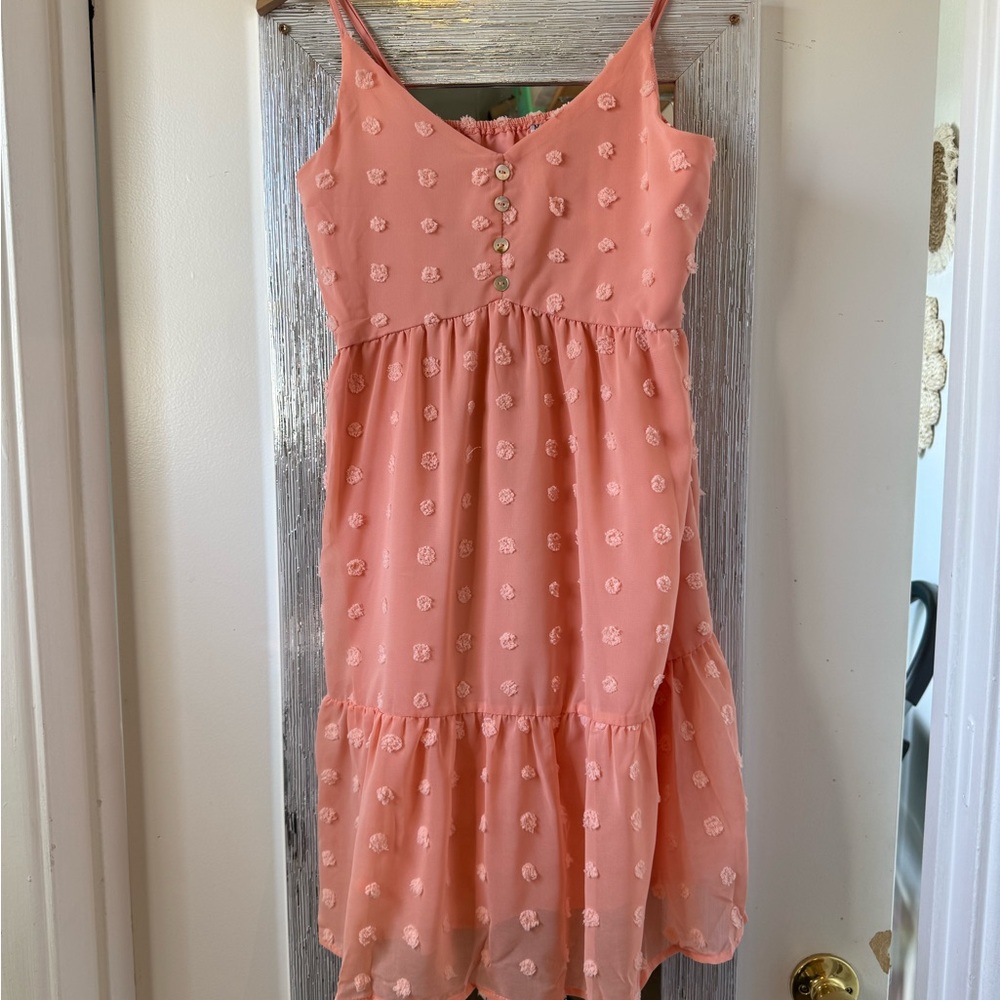 Lily Pink Sleeveless Tiered Sundress